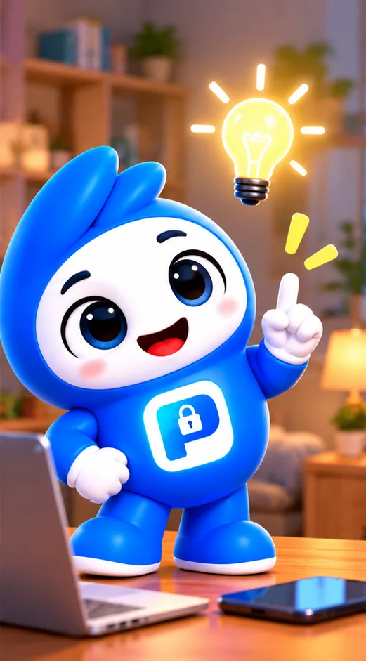 Poloshi with a lightbulb idea